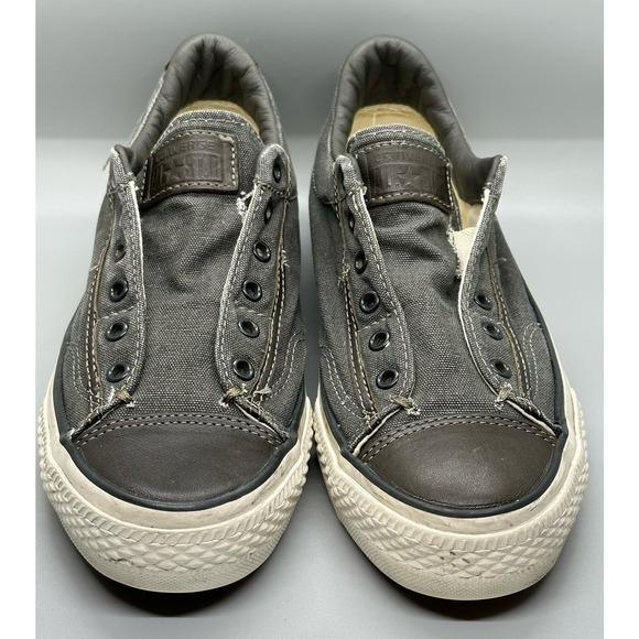 Converse Chuck Taylor X John Varvatos Laceles Slip-On Shoes Dark Gray Sz 6 - Picture 3 of 10